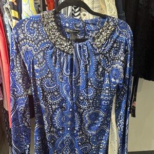 NWT 💙💙💙INC International Concepts Paisley Pattern Dress